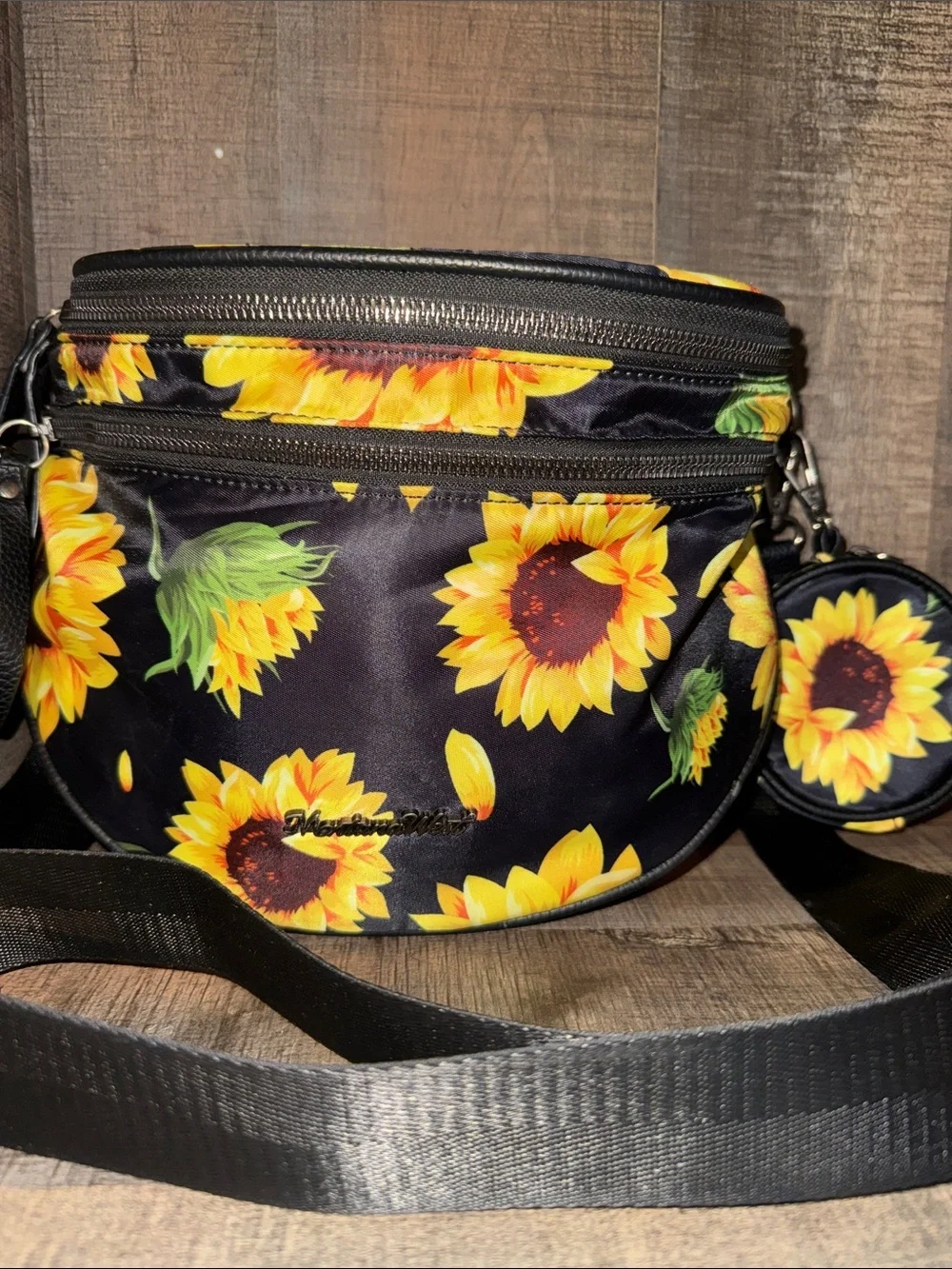 MONTANA WEST Sunflower Crossbody Bag  with coin purse